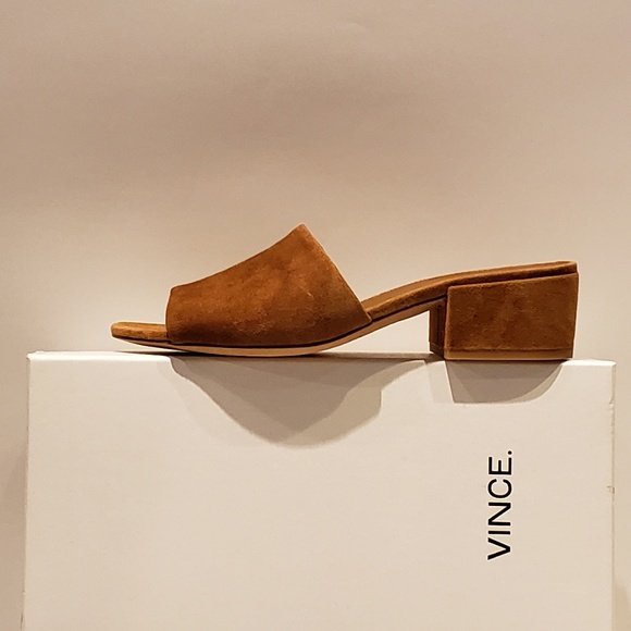 Vince Shoes - NWT! Vince Rachelle 2 Suede Block-Heel Sandal